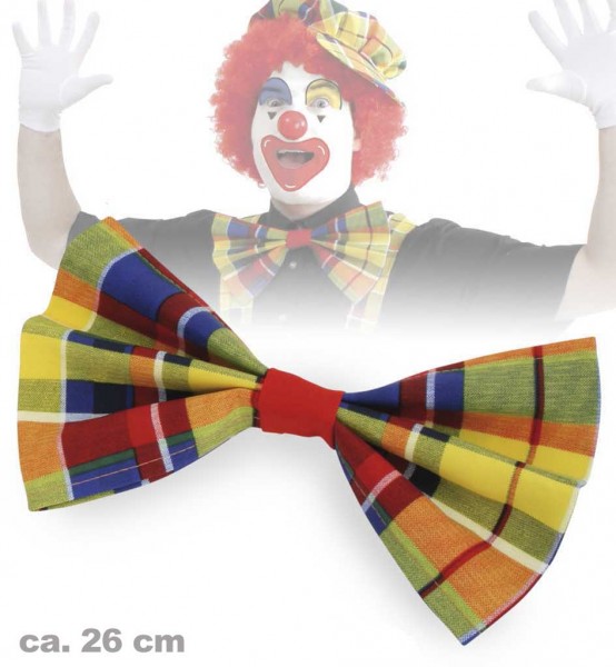 Clown-Schleife bunt, ca. 26 cm.