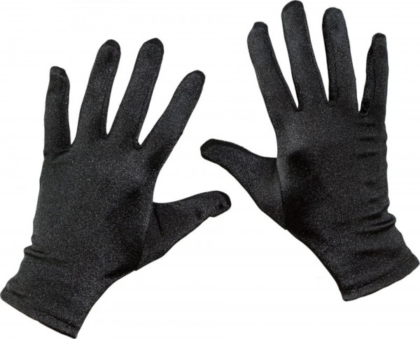 Satin Handschuhe schwarz