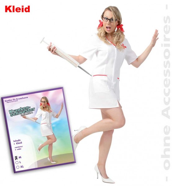 Kostüm Krankenschwester - im Polybeutel verpackt
