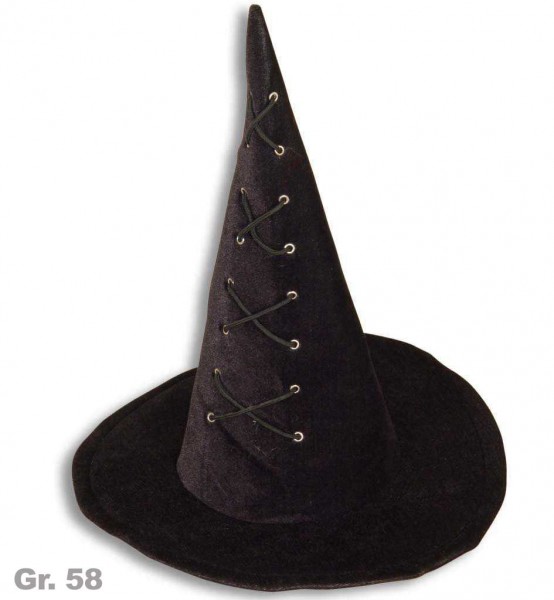 Zauberer Hut, mit angedeuteter Schnürung