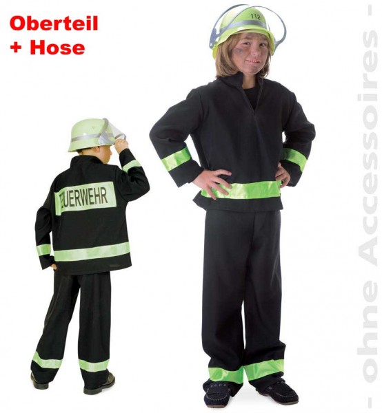 Feuerwehrmann, deutscher look, mit Aufdruck