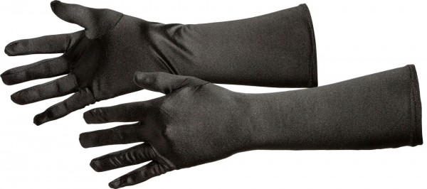 Satin Handschuh schwarz